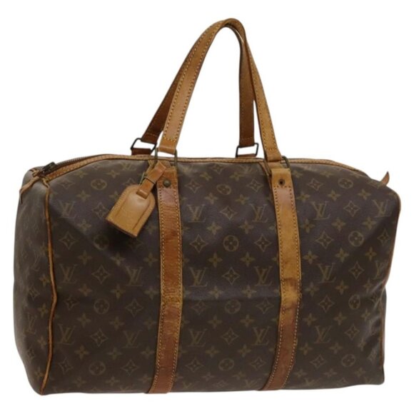 LOUIS VUITTON Monogram Sac Souple 45 Boston Bag LV Auth - Picture 1 of 16